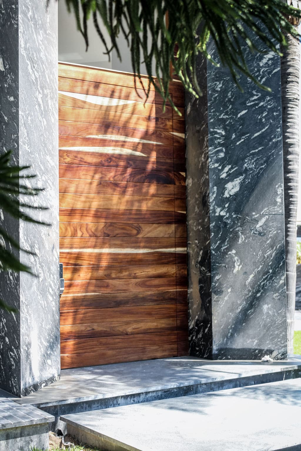 High-Security Parota Doors “Valle Real” — project photo