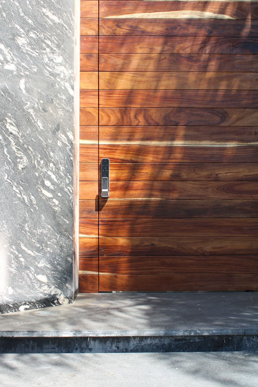 High-Security Parota Doors “Valle Real” — project photo