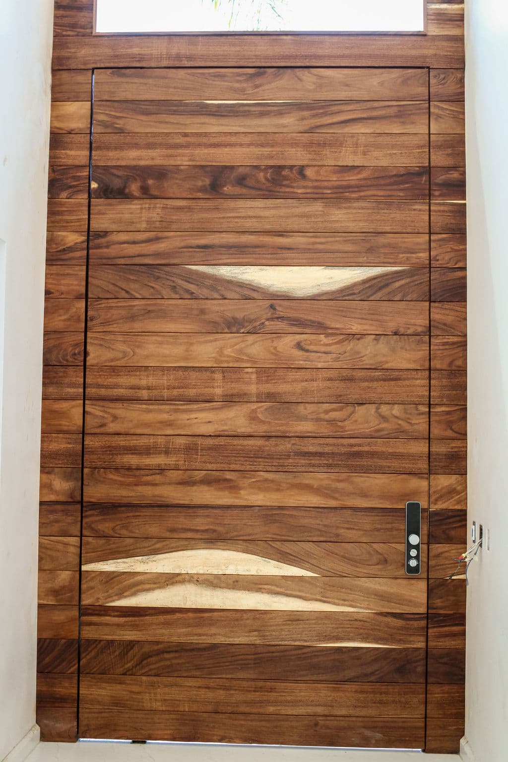 High-Security Parota Doors “Valle Real” — project photo