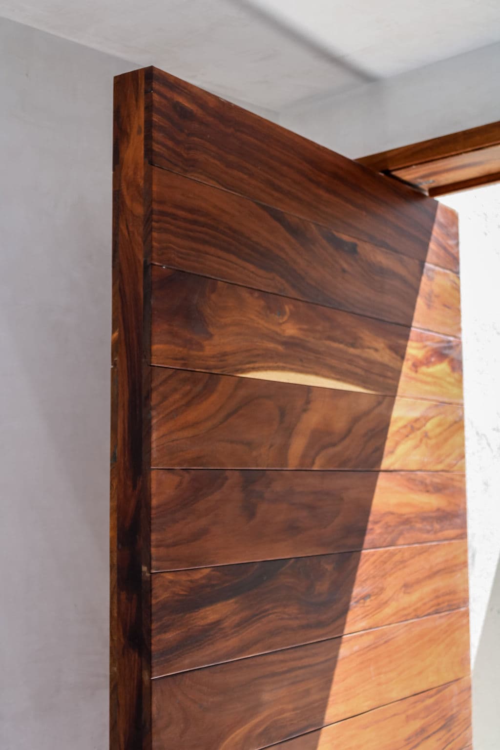 High-Security Parota Doors “Valle Real” — project photo