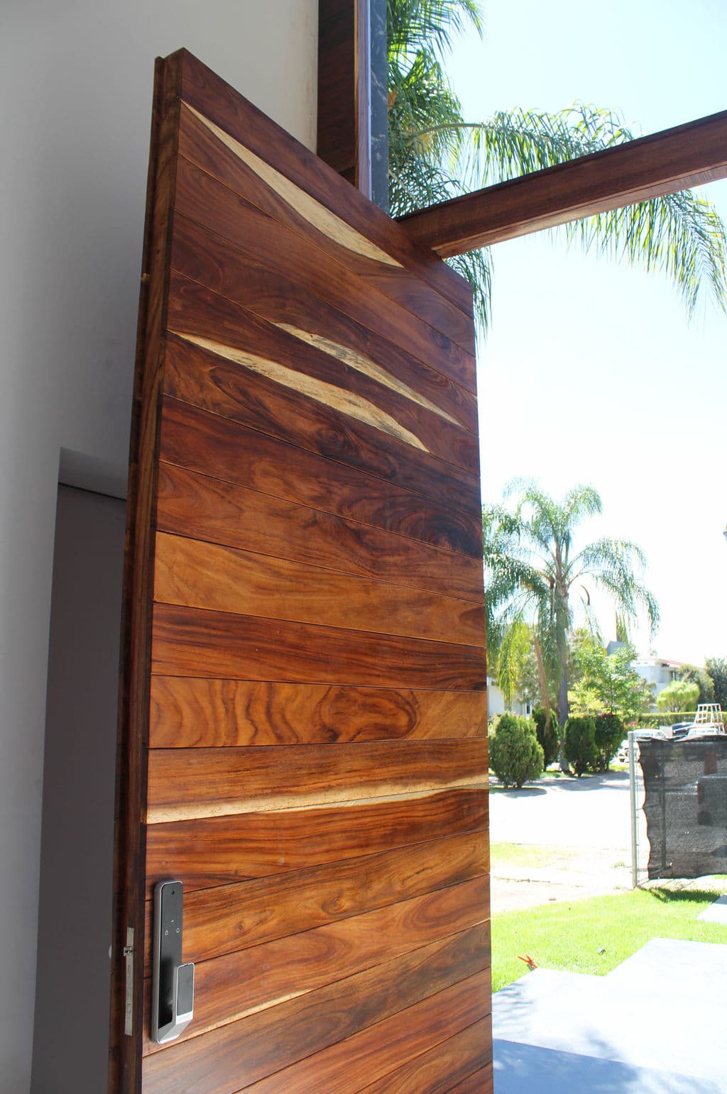 High-Security Parota Doors “Valle Real” — project photo