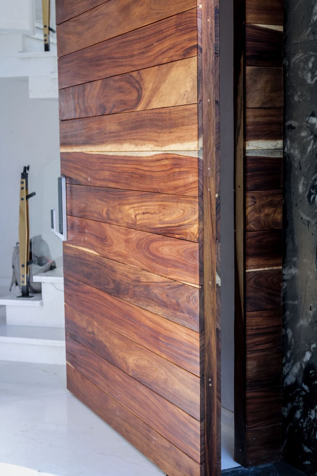 High-Security Parota Doors “Valle Real” — project photo