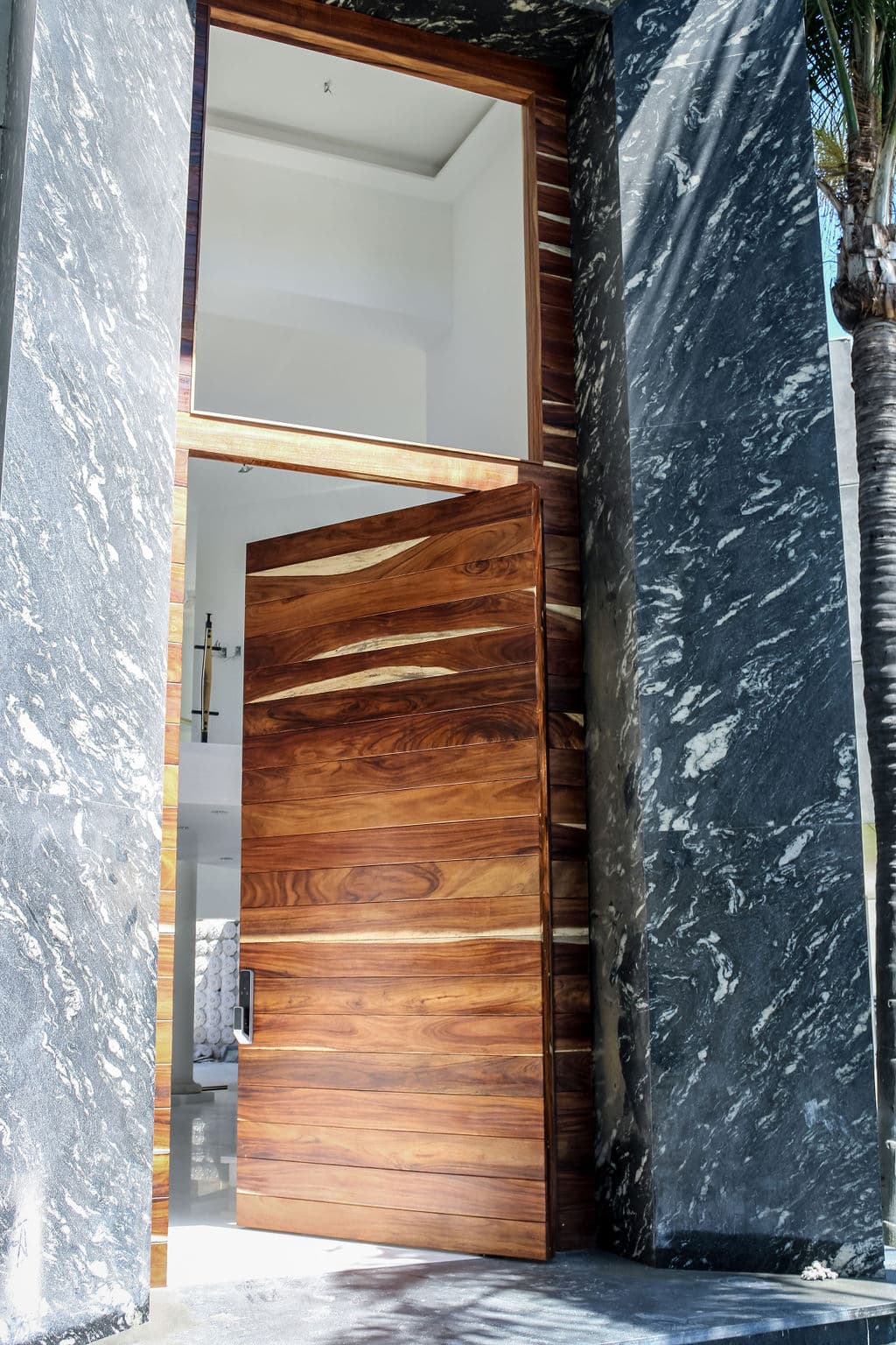 High-Security Parota Doors “Valle Real” — project photo