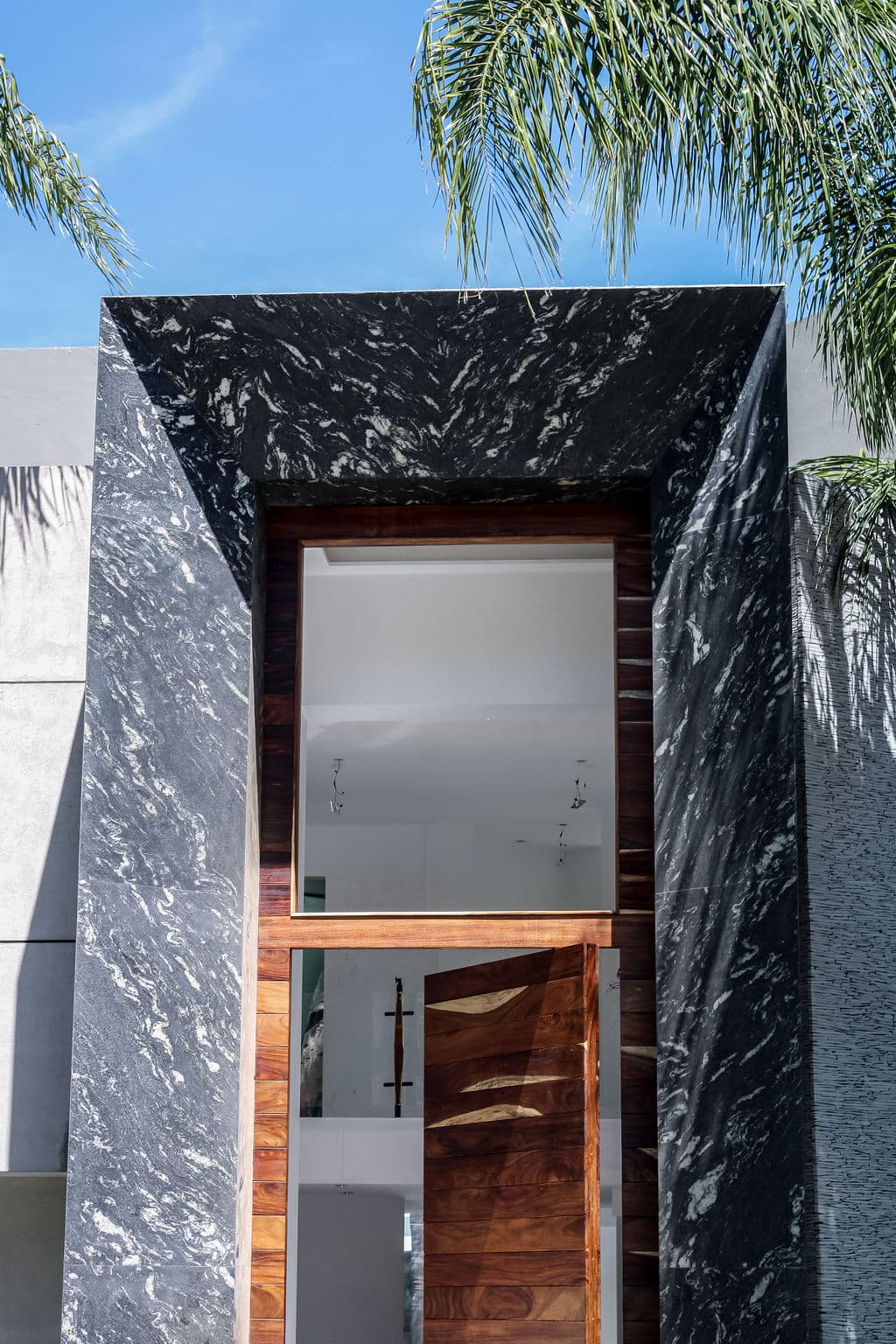 High-Security Parota Doors “Valle Real” — project photo