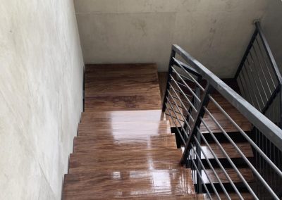 Escalera de metal con madera en zapopan 4